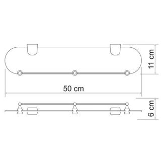 Wasserkraft Berkel K-6844 Полка стеклянная